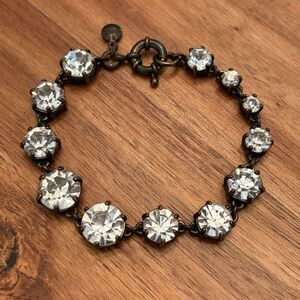 J.Crew | Asymmetrical Rhinestone Bracelet | 8” Length